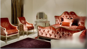 European-style Ziegel roten Sofa 3D-Modell