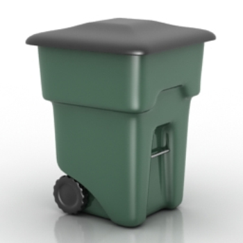 Standard-Papierkorb 3D-Modell