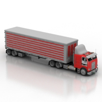 Verlängerte LKW-3D-Modell