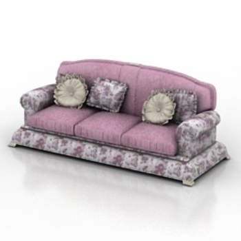 Edle lila Sofa Modell