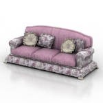 Edle lila Sofa Modell