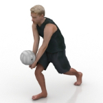 Man spielt Volleyball