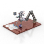 3D-Modell eines einfachen Roboters