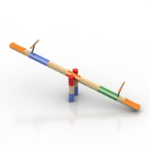3D-Modell Wippe