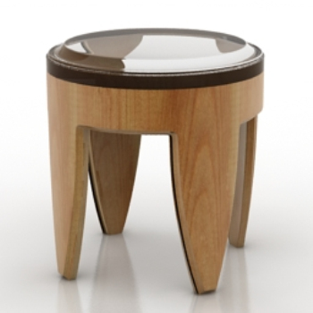 3D-Modell Holztisch