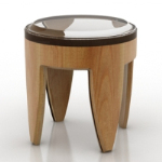 3D-Modell Holztisch