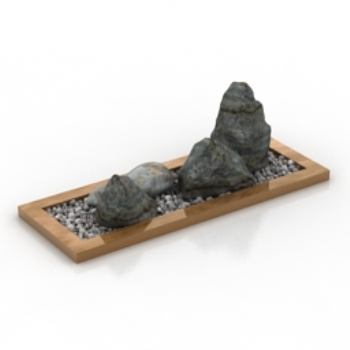 Miniatur-Steingarten Schmuck Modell