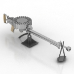 schwere Maschinengewehre 3D-Modelle