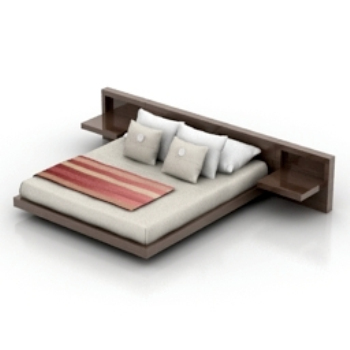 eine Gruppe der gesamten Holz-Bett-Sharing-Modell