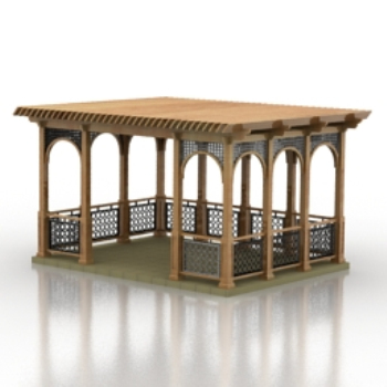 alten Pavillon-Modell