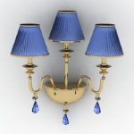 blau elegante Wandmodell