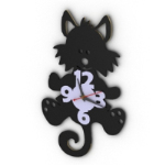 Kleine schwarze Hintergrund Uhren-Modell