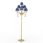Edle blaue Stehlampe 3D-Modell