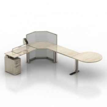 Ausländische Portfoliokonferenztisch 3D-Modell