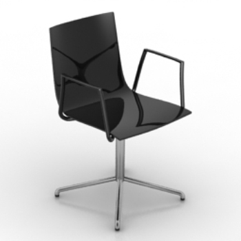Exquisite schlanken Drehstuhl 3D-Modell