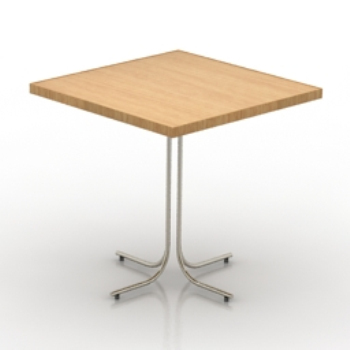 Einfache quadratischen Tisch 3D-Modell