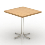 Einfache quadratischen Tisch 3D-Modell