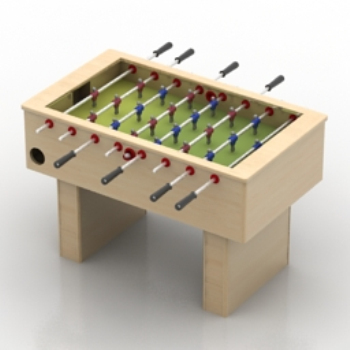3D-Modell eines Desktop-Fußball