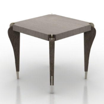 3D-Modell Ebenholz Schreibtisch
