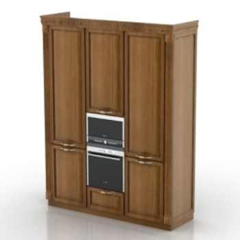 Retro-Holzschrank 3D-Modelle