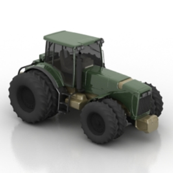 3D-Modell der landwirtschaftlichen Traktoren