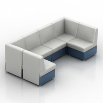 Weißes Sofa Mode-Modell Menschen