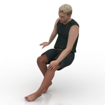 blonder Mann 3D-Modelle
