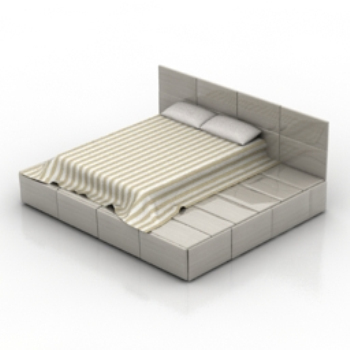einfache und elegante europäischen Stil Bett Modell