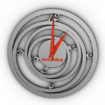 Rund um die Uhr Modell kreativen Hintergrund Wunde