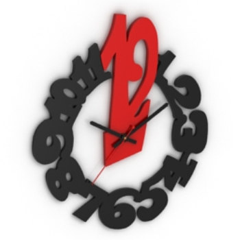 reine Alphabet Spitze Uhren-Modelle