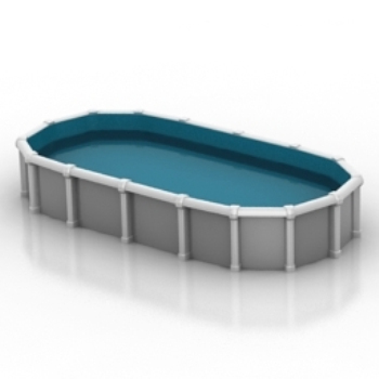einfaches Modell der privaten Swimmingpools