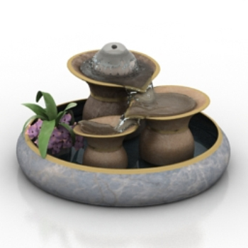 knstlichen Brunnen Modell