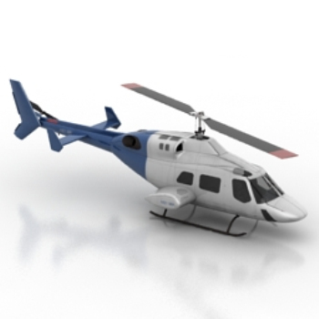 blau zivilen Hubschraubermodell