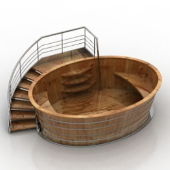 braun Marmor-Struktur-Modell Pool