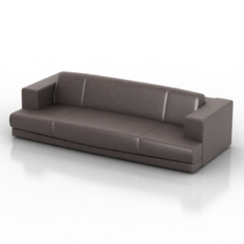 Multiplayer-Ledersofa 3D-Modell