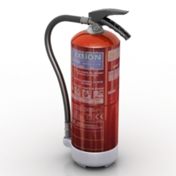 großen Tank Feuerlöscher 3D-Modelle