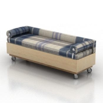 braunen Sofa Multiplayer-Modell