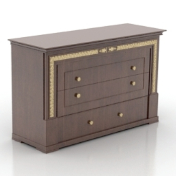 Schublade aus Massivholz Modell