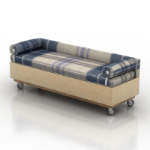 braunen Sofa Multiplayer-Modell