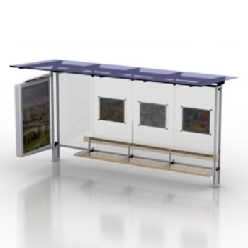 3D-Modell der Warteraum