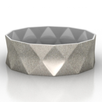 gewölbtes Design Diamant-Topfmodell