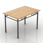 einfachen Holztisch Modell