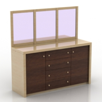 Schrank mit Spiegel-Modell