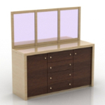 Schrank mit Spiegel-Modell