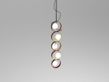 Kreative sechs Ring Kronleuchter 3D-Modell