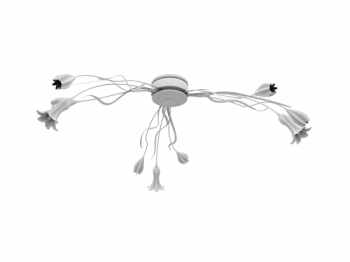Drei Blumen kreative Kronleuchter 3D-Modell