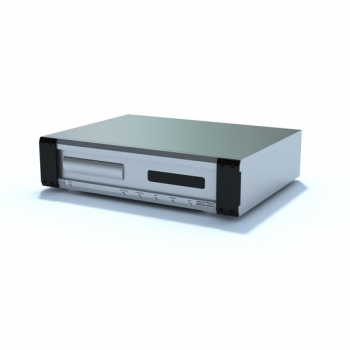 Silber retro-Player 3D-Modell