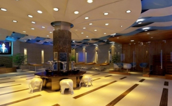 3D-Modell Luxus-Badezentrum Halle