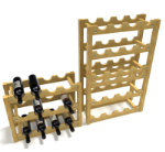 Hölzerne Weinregale 3D-Modell