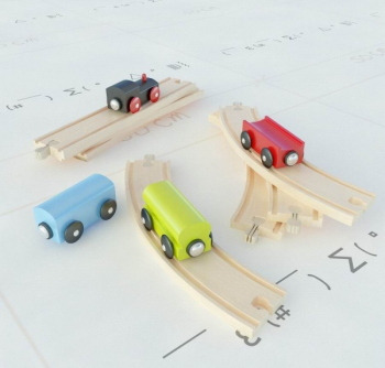3D-Modell Spielzeugeisenbahn-Tracks